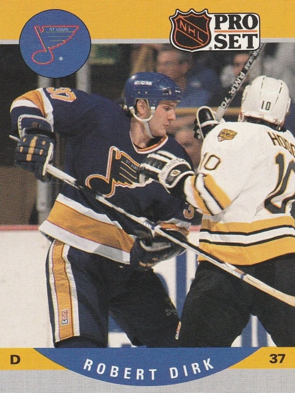 Robert Dirk - 1990 Pro Set Hockey Card